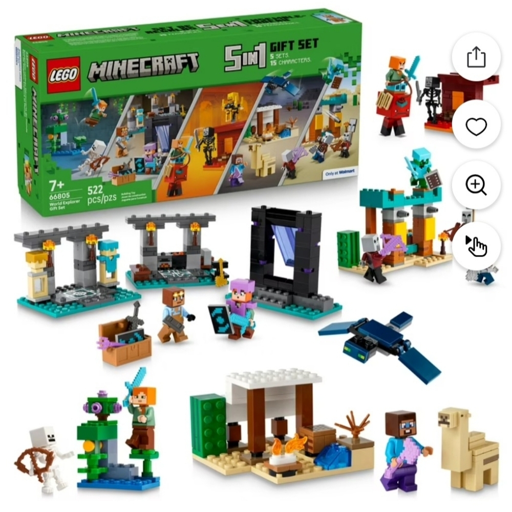 LEGO Minecraft Adventure Set - #68805 5 Sets In One!  New In Sealed Box